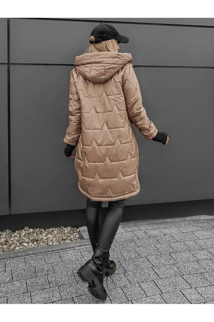 Lipina - Chaqueta Larga Acolchada Con Capucha