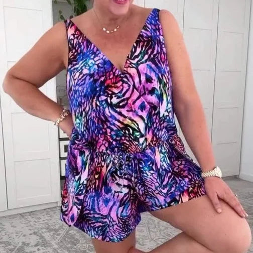Evdoxia - Elegante Bañador Sin Mangas