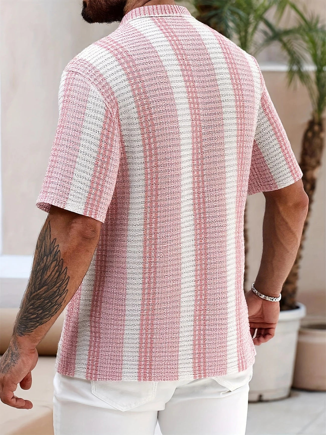 Avram - Camisa Informal A Rayas Con Botones