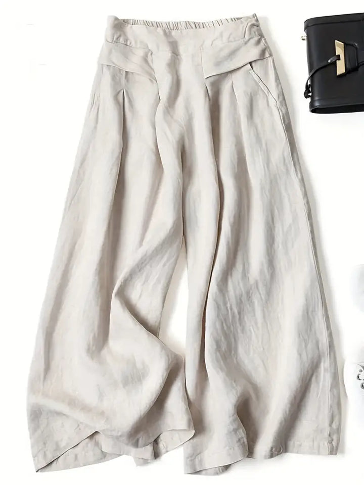 Anina - Pantalón Ancho De Lino