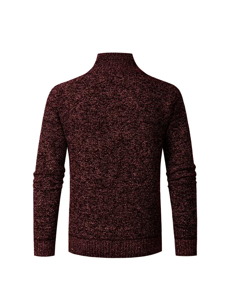 Ingram - Jersey Informal De Cuello Alto y Cremallera Hasta El Pecho