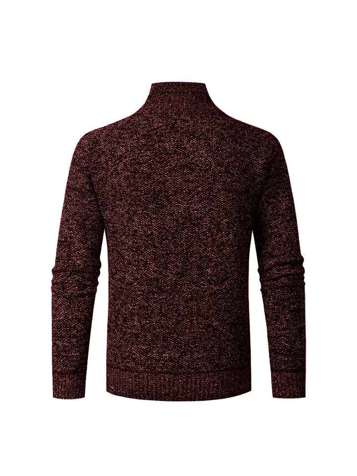 Ingram - Jersey Informal De Cuello Alto y Cremallera Hasta El Pecho