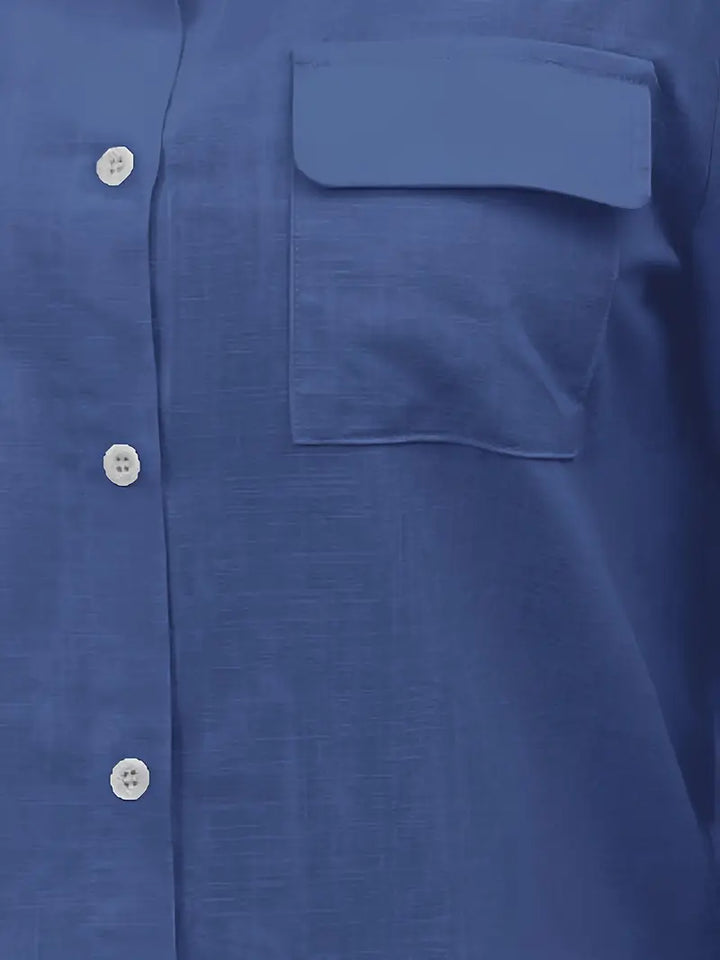 Athena - Camisa De Algodón Con Bolsillos Delanteros