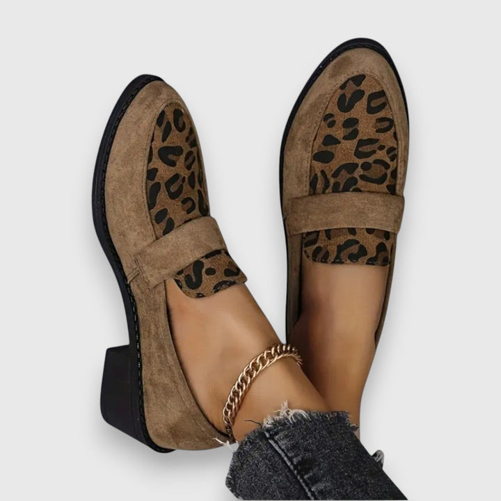 Lucyna - Mocasines Elegantes Con Estampado De Leopardo
