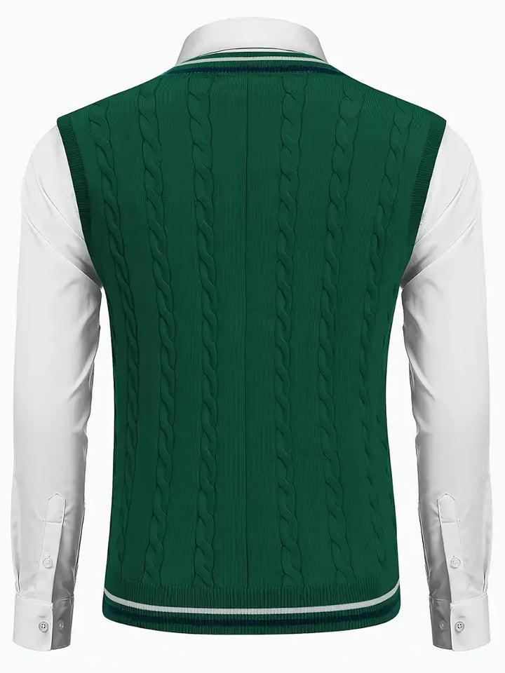 Duane - Jersey De Punto Sin Mangas Con Cuello En V