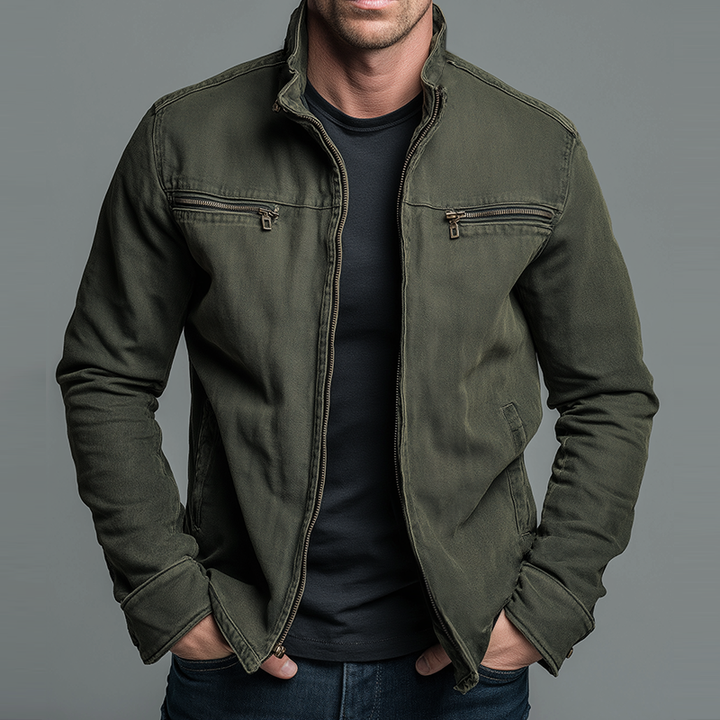 Leanar - Elegante Chaqueta Vaquera Con Cremallera