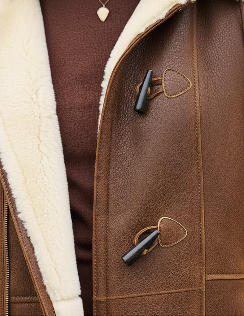 Zulika - Abrigo De Piel Sintética Con Forro De Borreguillo