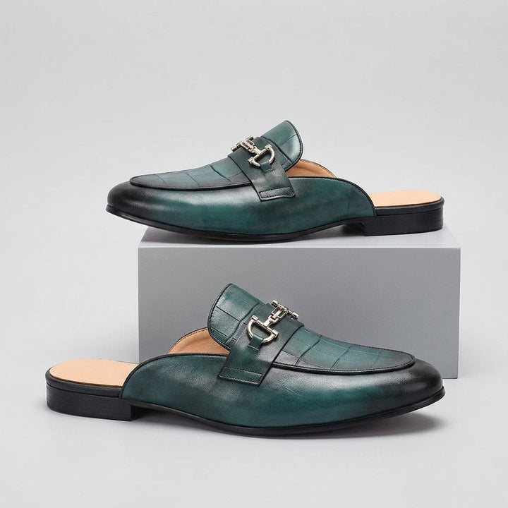 Idris - Zapatos De Cuero Sin Talón