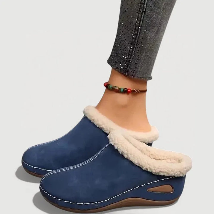 Achly - Zapatillas de Plataforma de Denim Afelpado