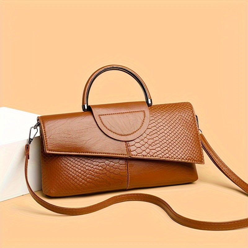Geetika - Bolso Retro De Cocodrilo Con Cremallera