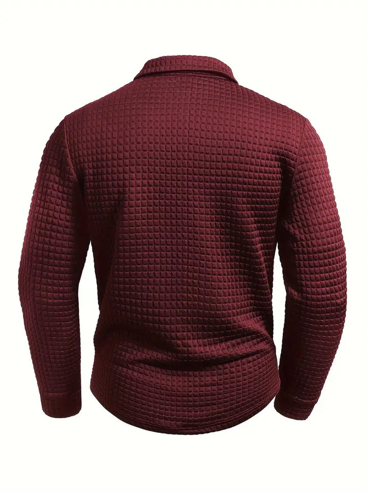 Hughes - Camisa Informal De Punto Grueso Con Botones