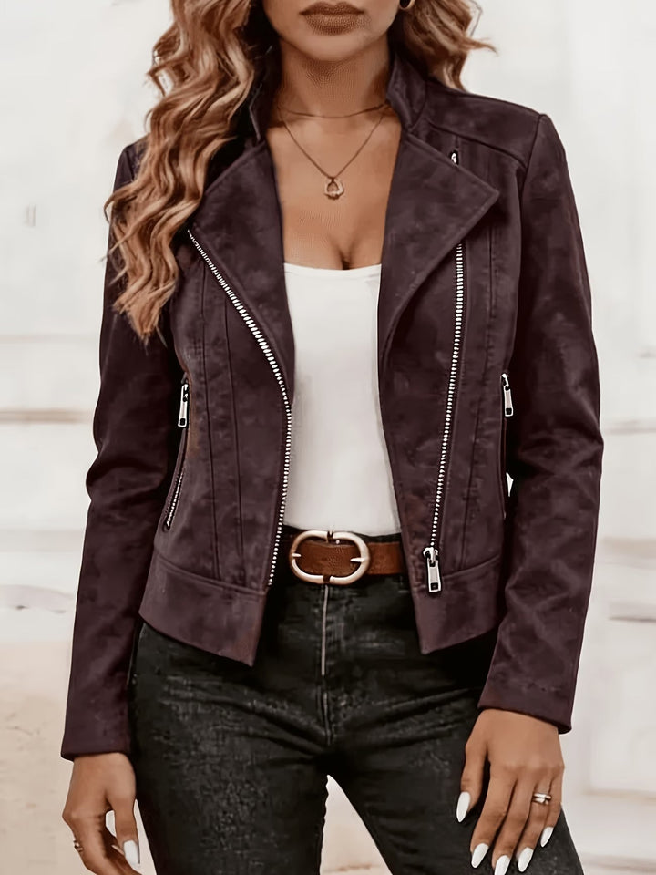 Amina - Chaqueta De Manga Larga Con Cremallera