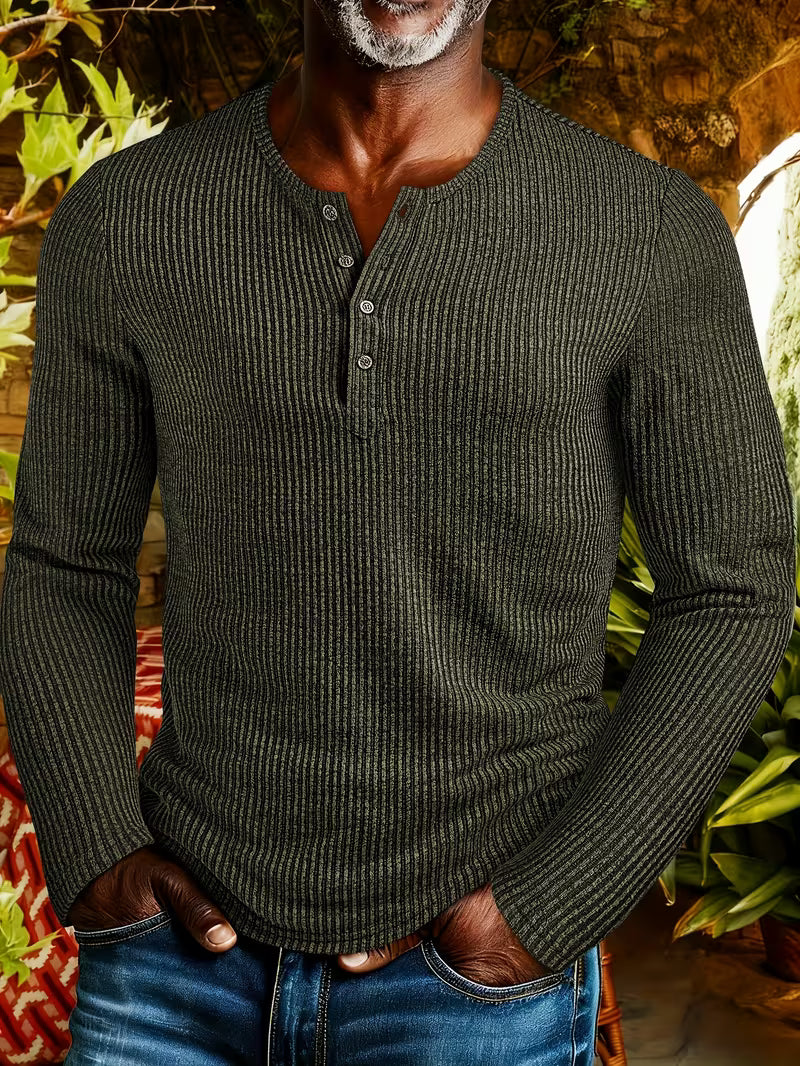 Afonso - Camisa Henley De Invierno Resistente