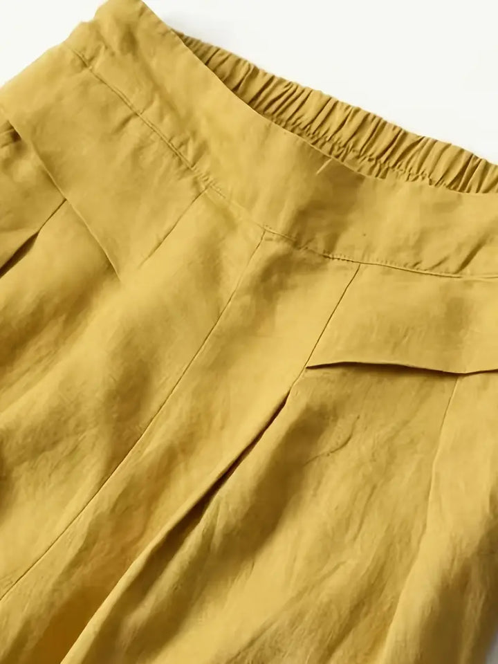 Anina - Pantalón Ancho De Lino