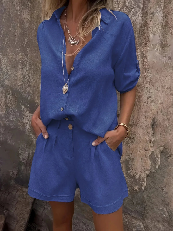 Arampatzi - Elegante Conjunto De Dos Piezas Para Verano