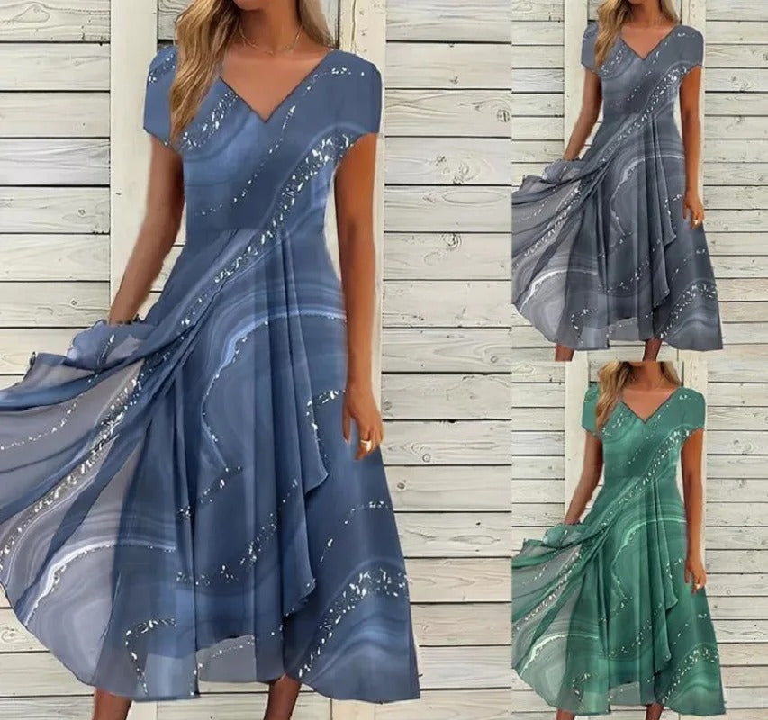 Ayana - Vestido Midi Con Cuello En V
