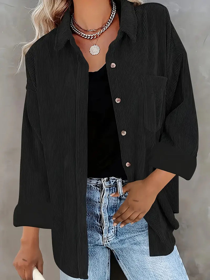 Irmela - Manga Larga Botón Camisa
