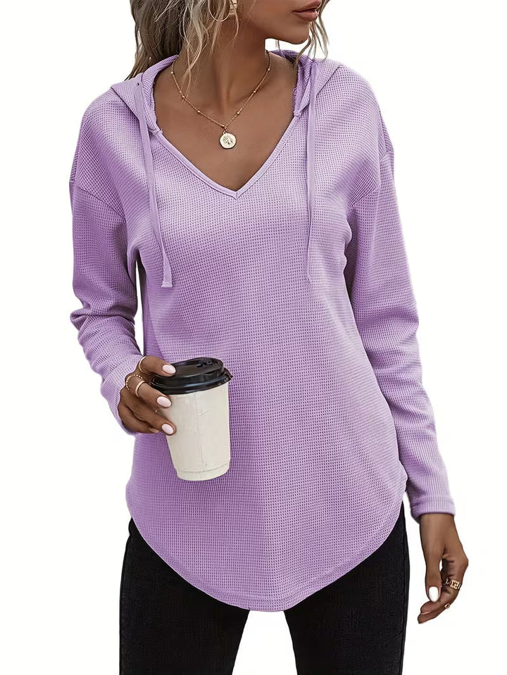 Heydi - Sudadera Con Capucha Manga Larga y Bajo Curvo