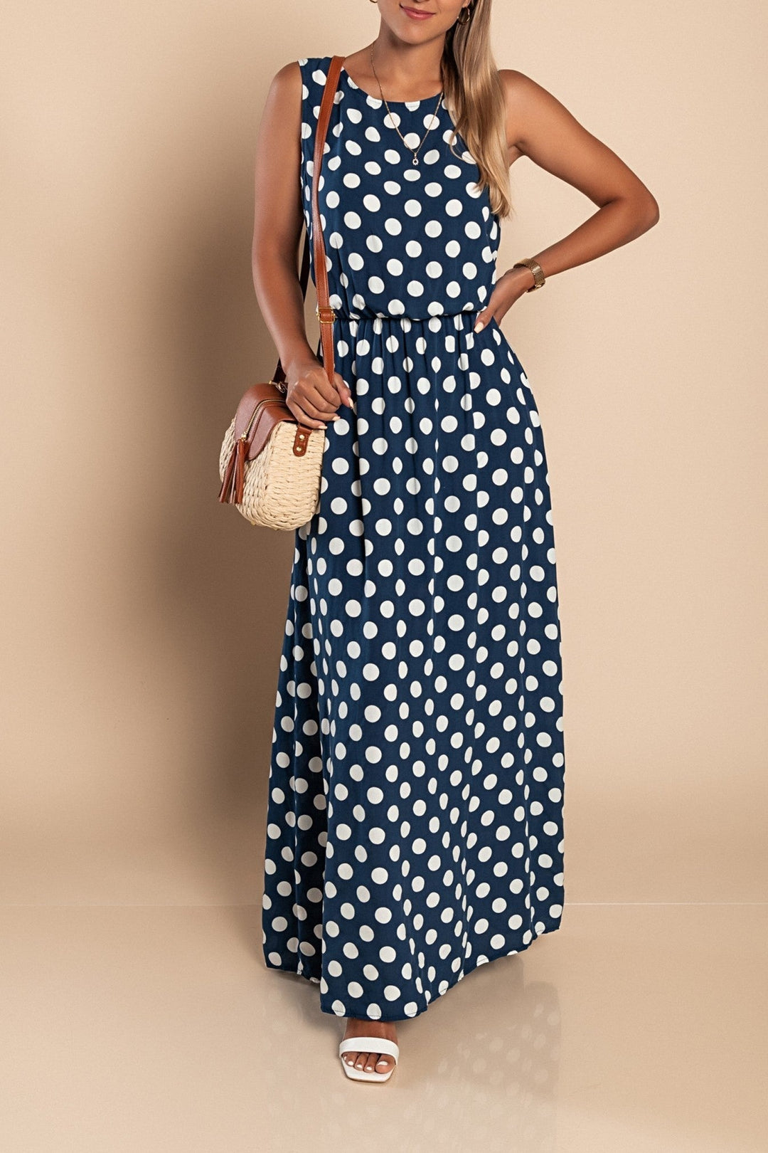 Lyna - Maxi Vestido De Lunares
