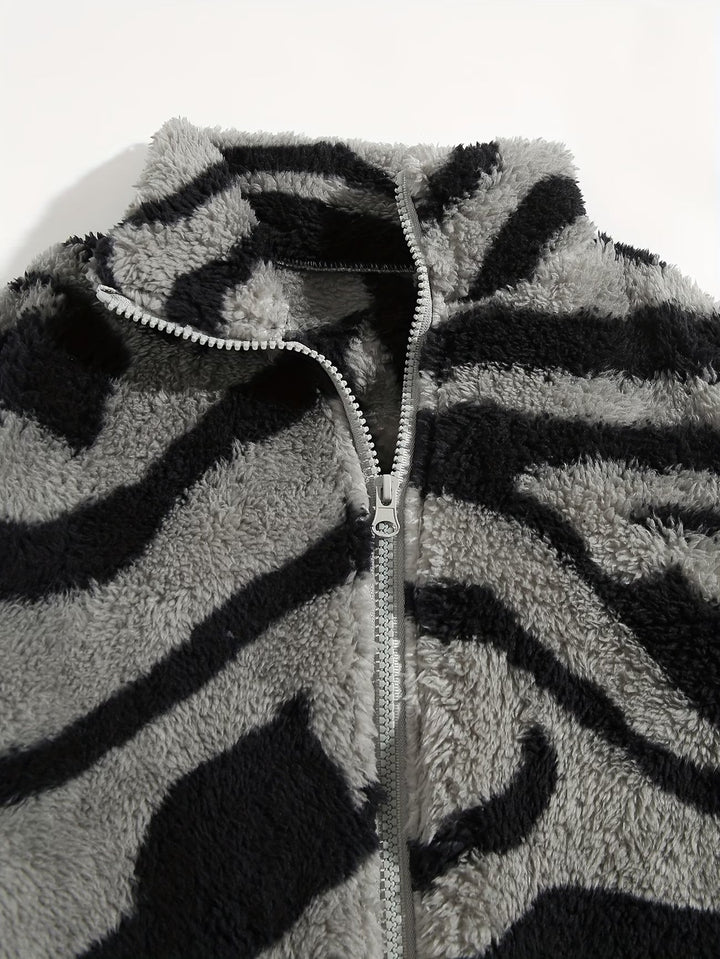 Esra - Chaqueta De Manga Larga Con Estampado Geométrico
