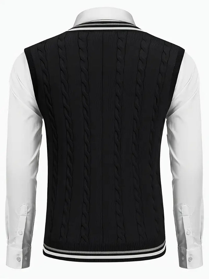 Duane - Jersey De Punto Sin Mangas Con Cuello En V