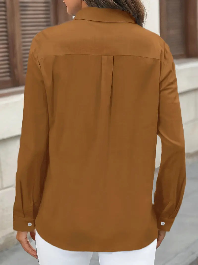 Athena - Camisa De Algodón Con Bolsillos Delanteros