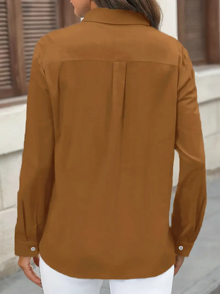 Athena - Camisa De Algodón Con Bolsillos Delanteros