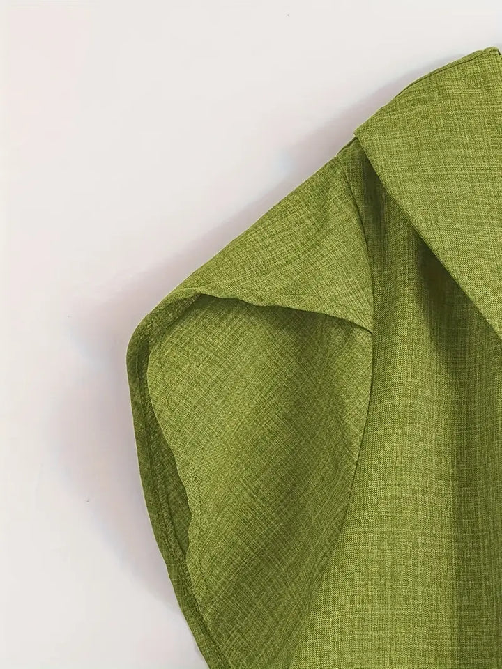 Milany - Blusa Informal Con Escote Asimétrico