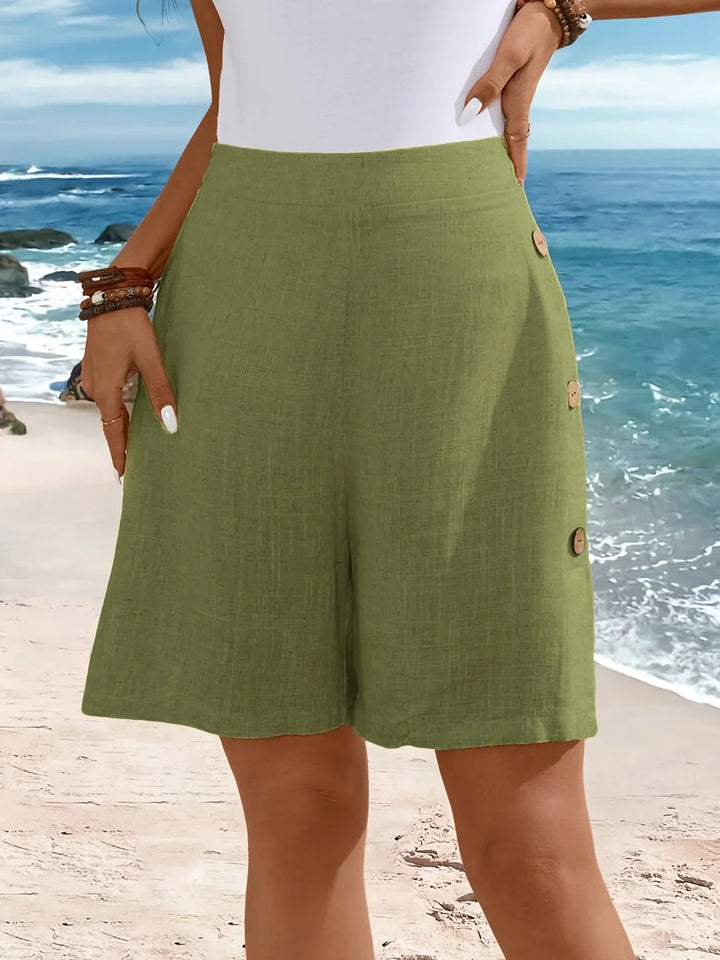 Fenella - Cómodos Pantalones Cortos Con Botones