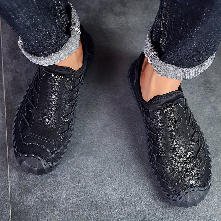Razam - Zapatillas De Cuero Con Suela Antideslizante