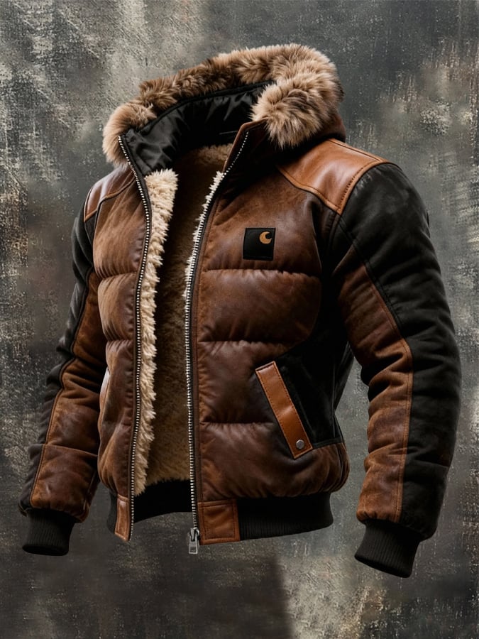 Patrik - Chaqueta Acolchada Con Cuello Doble Capa