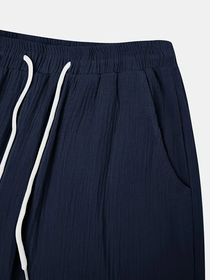 Bancroft - Elegantes Pantalones Cortos Holgados Con Bolsillos