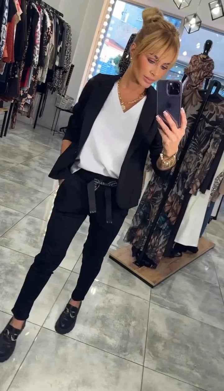 Kseniya - Elegante Conjunto De Blazer Y Pantalón