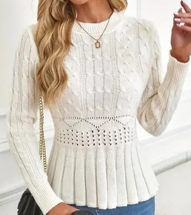 Olena - Jersey De Punto Con Bajo Peplum