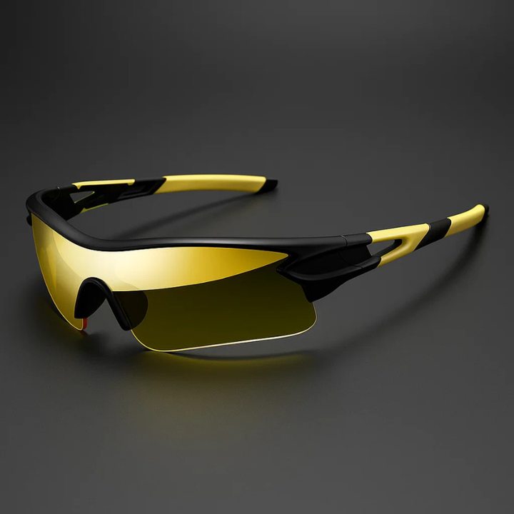 VeloShade - Gafas de Sol Deportivas de Ciclismo Envolventes con Cristales Espejados