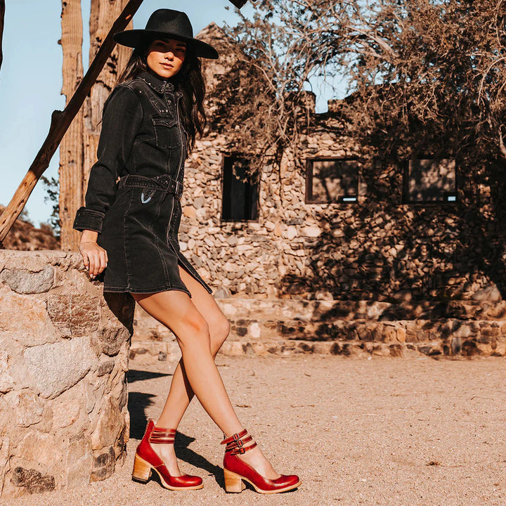 Steffie - Tacones Altos De Madera