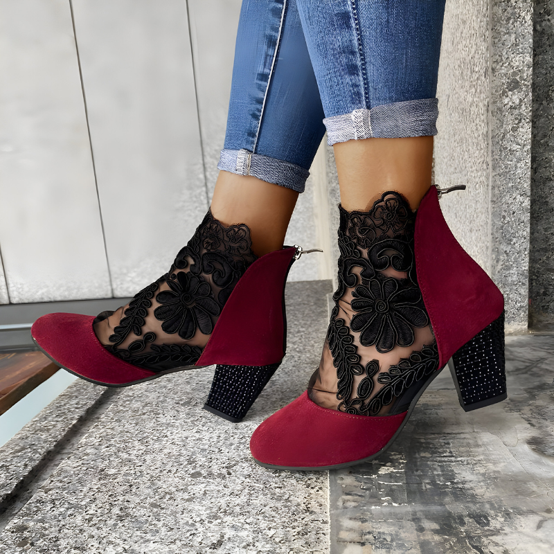 Elizaveta - Ortopédicos Patrón Floral Zapatos