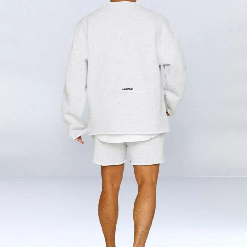 Leszek - Elegantes Camisas De Jersey De Manga Larga Con Pantalones Cortos