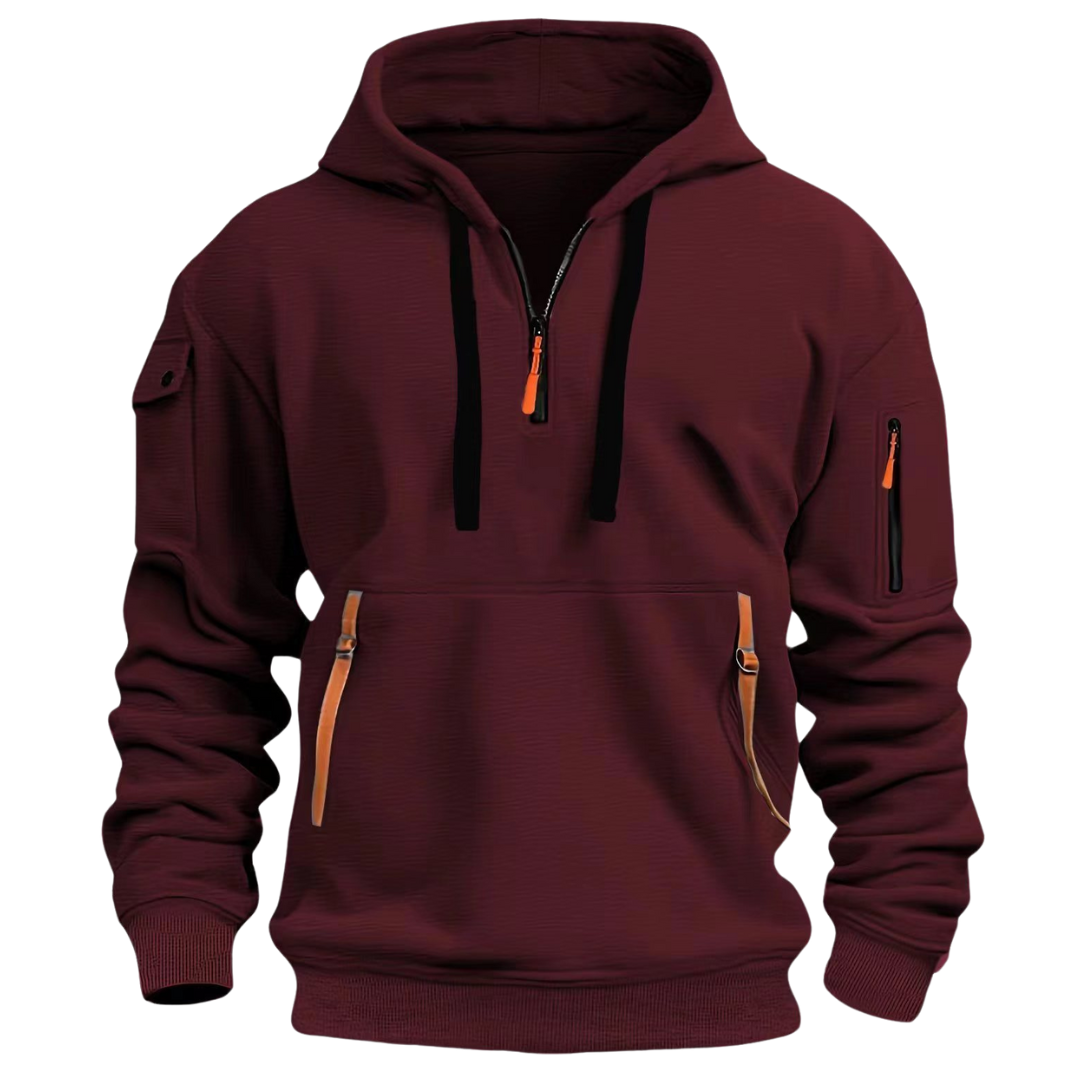 Ludomir - Sudadera Con Capucha Manga Larga Y Múltiples Bolsillos