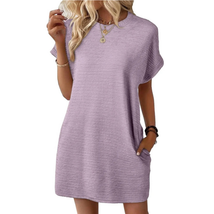 Elviaa - Elegante Minivestido Con Bolsillo