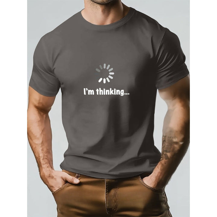 Think – Camiseta De Algodón y Estampada