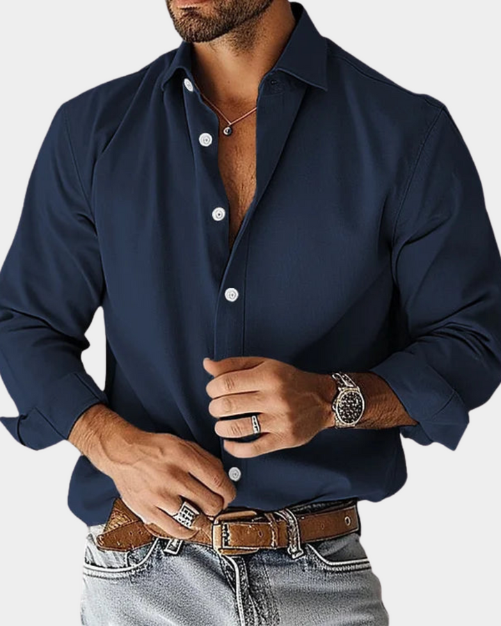Pinchas - Camisa De Manga Larga Con Botones