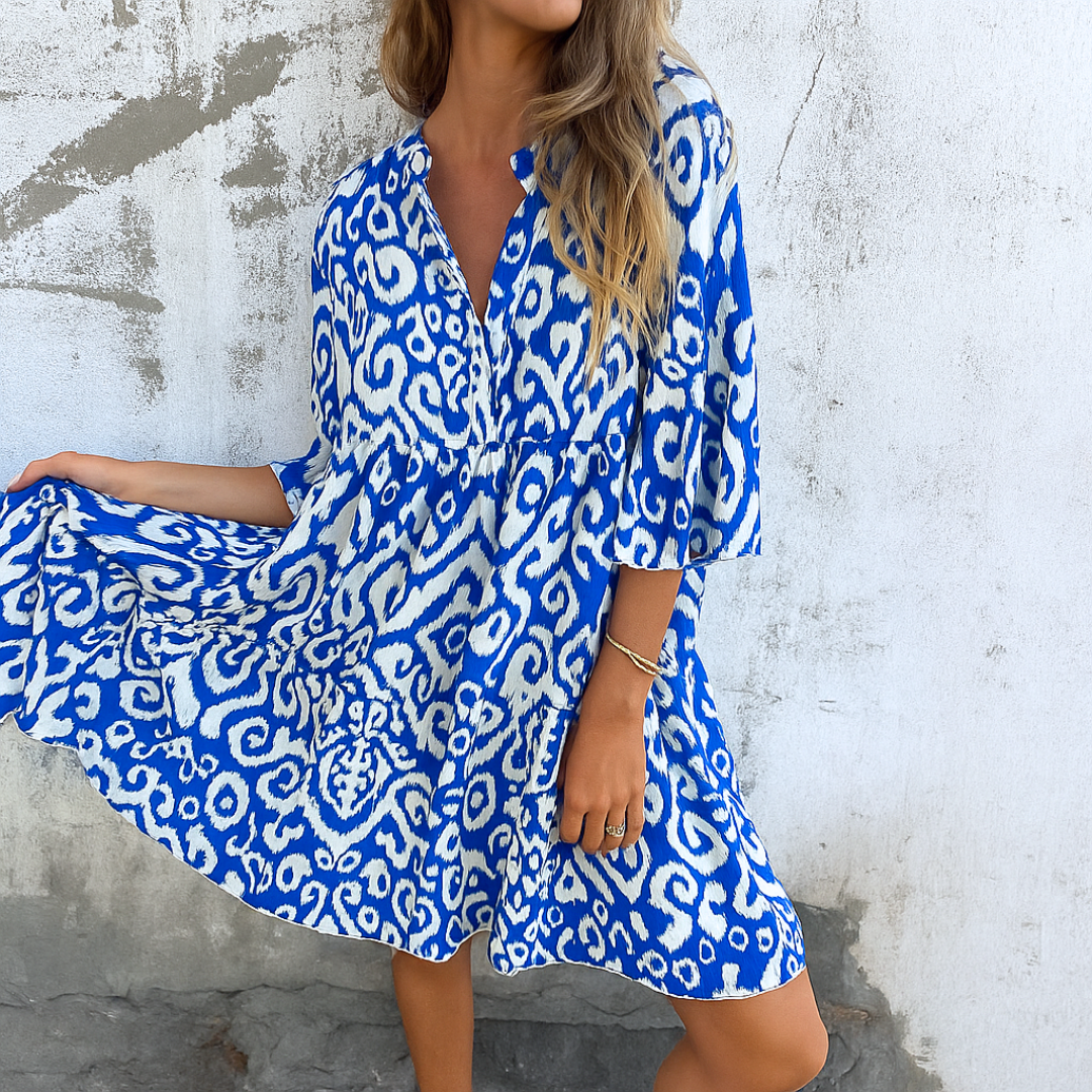 Shaffer - Elegante Vestido Con Cuello En V