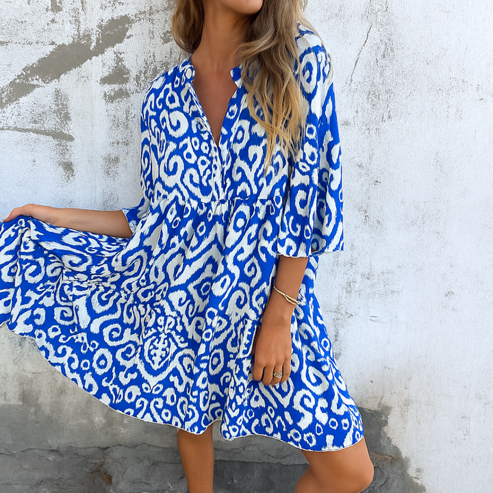 Shaffer - Elegante Vestido Con Cuello En V