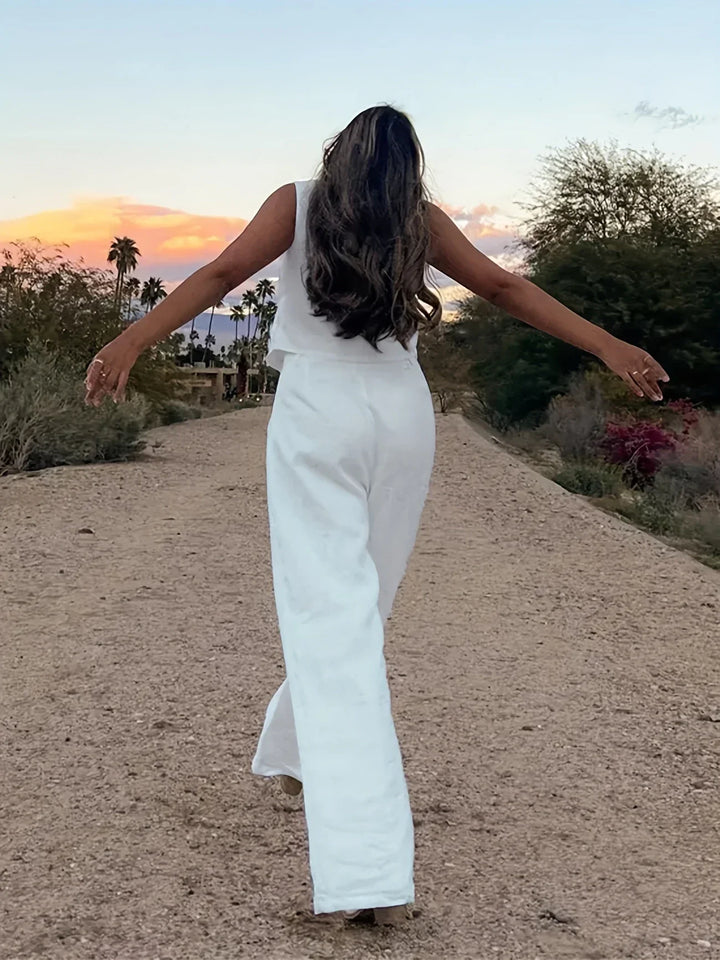 Jorja - Elegante Conjunto De Dos Pezas Sin Mangas