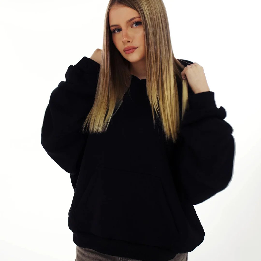 Yasmina - Sudadera Con Capucha Sin Espalda y Malla Brillante