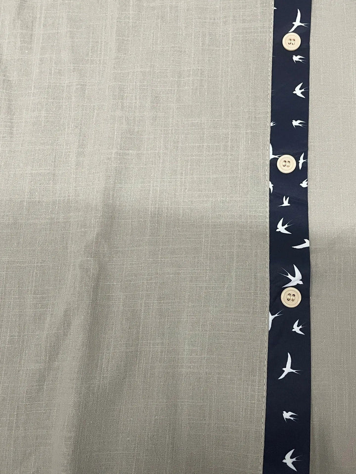 Trofim - Camisa Elegante Con Estampado De Pájaros