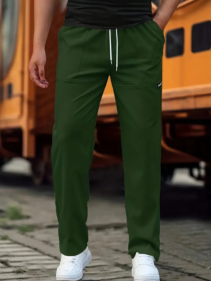 Travys - Pantalones Deportivos Informales Con Bolsillos