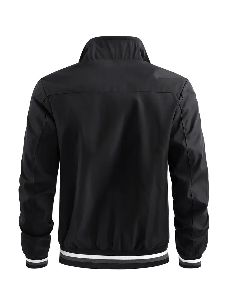 Stanton - Chaqueta Informal Con Cuello Alto Y Cremallera
