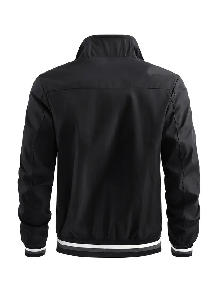 Stanton - Chaqueta Informal Con Cuello Alto Y Cremallera